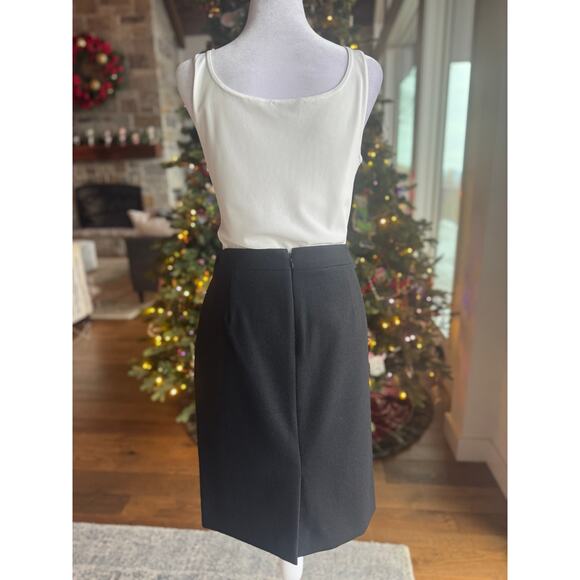 J. Crew Black 100% Wool Lined #2 Pencil Skirt 6 EUC - Picture 6 of 8